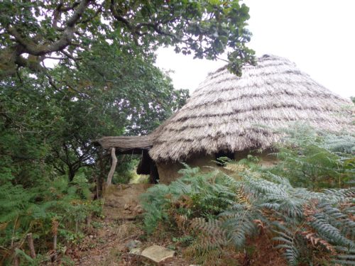 Reconstructed roundhouse at Saveock Water (photo by DOdie Graham McKay)