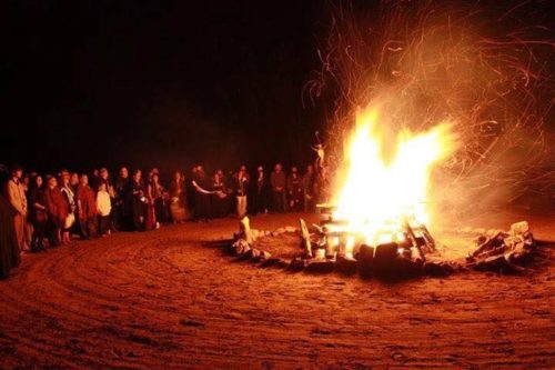 Fire pit at Raven's Knoll (courtesy photo)