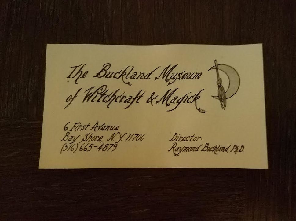 Buckland museum card