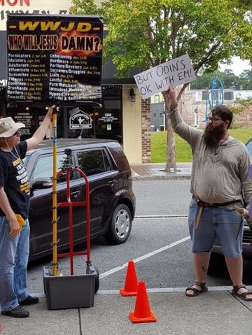 Weekend protests by Christian groups unite local Pagan communities