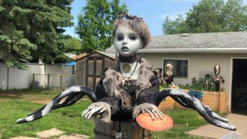 Neighbor files complaint against Canadian Witch’s religious garden art