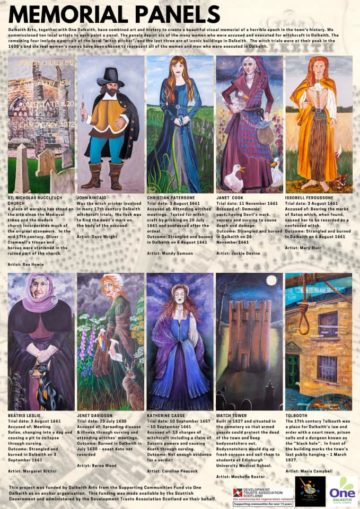 Dalkeith artists give faces to accused “witches” in Scotland