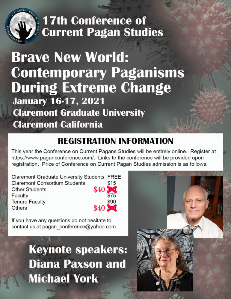 The 2021 Pagan Studies Conference Goes entirely Online Living, News