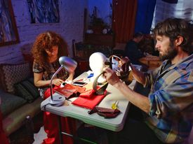 Mask making workshop draws on ancient traditions