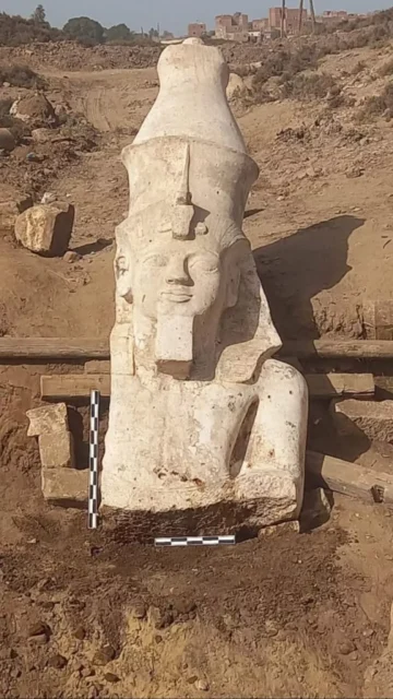 Archaeologists in Egypt uncover missing half of famous Ramses II statue